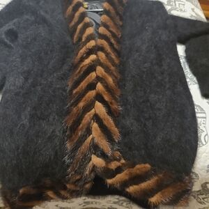Radzoli Black Faux Fur Fashion Jacket
